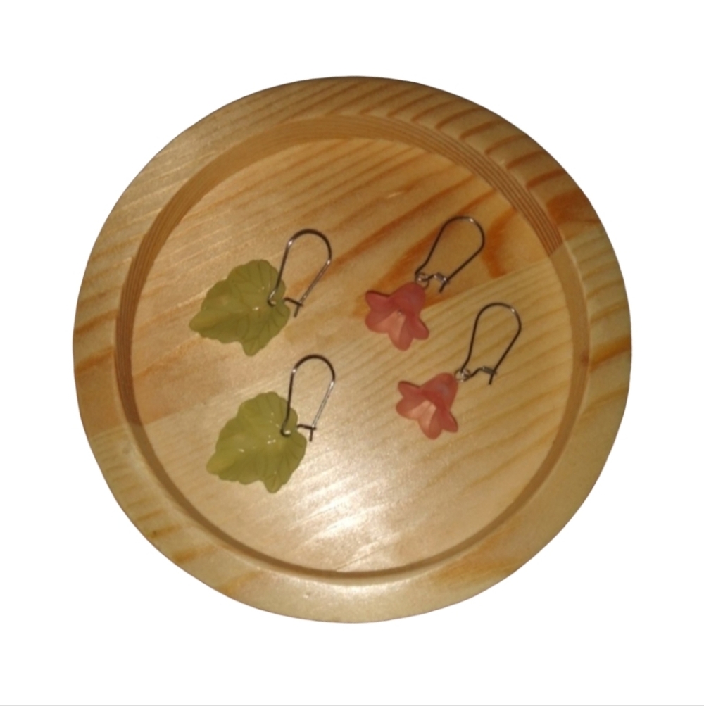 Wood Dish Round Moon Sun Lunar Tray Natural Jewelry Crystal Stone Display Plate
